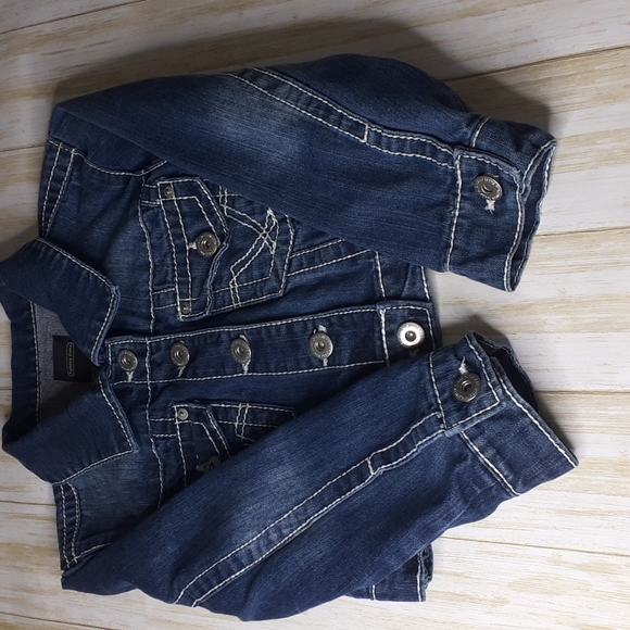 Highway Jeans Cover-Up Jean Jacket  Teen Size Medium - Picture 8 of 16